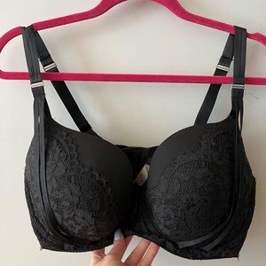 Black lace bra